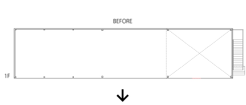 UEKEN NEW OFFICE 平面図　BEFORE