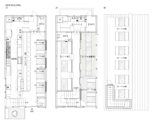 酒湊 天草水産研究所 平面図　BEFORE/AFTER