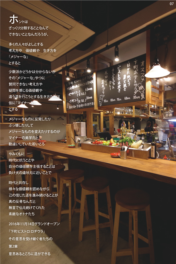 07 >下町ビストロ ロジウラ　店舗写真