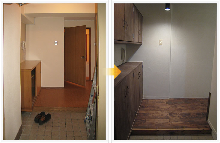 赤坂エクセル マンションリフォーム エントランス