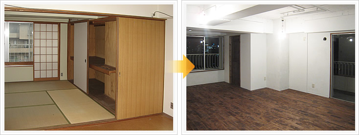 赤坂エクセル マンションリフォーム リビンング2