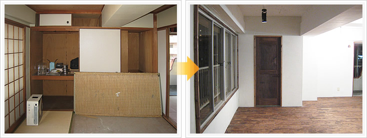 赤坂エクセル マンションリフォーム リビンング3