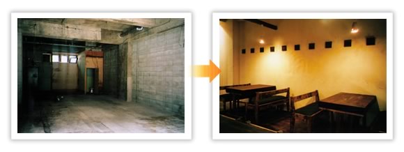店舗ビフォーアフター施工事例13