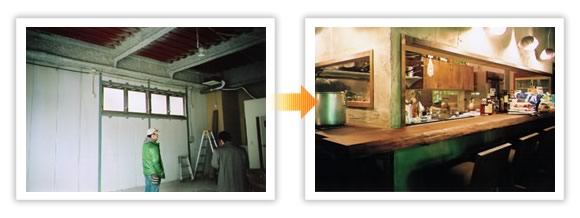 店舗ビフォーアフター施工事例14