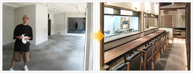 酒家 魚 肉 菜 「虹晴れ」内観1