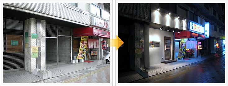 居酒屋 Bootleg 店舗デザイン構築事例1 外観