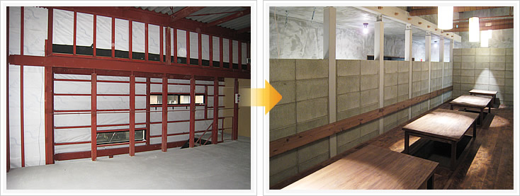 磯ぎよし内装 二階客席