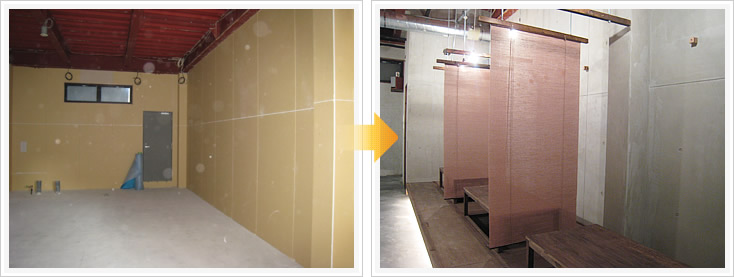 焼鳥 鳥里庵 店舗デザイン構築事例1 店内テーブル席