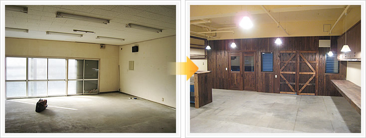 ぬか床ハウス熟成中エントランス店内から