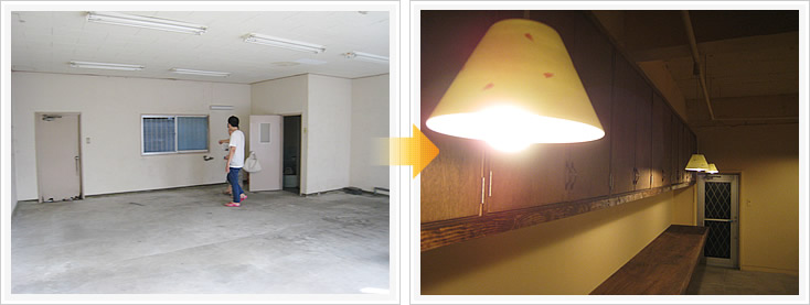 ぬか床ハウス熟成中ランプと什器