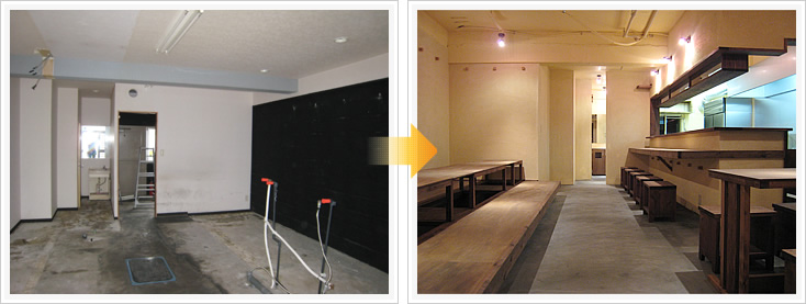 ちゃんぽんおだ 店舗デザイン構築事例1 エントランス