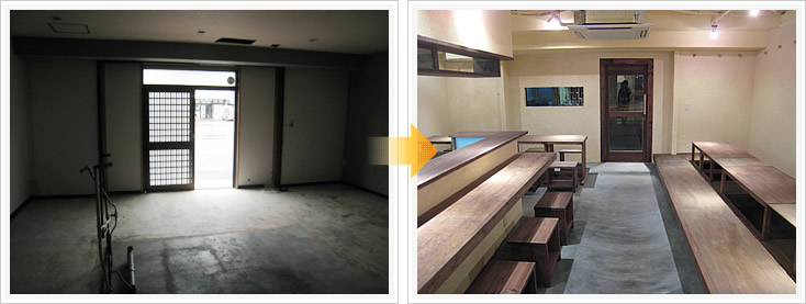 ちゃんぽんおだ 店舗デザイン構築事例1 エントランス