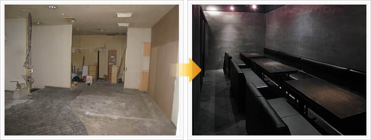 olta BAR テーブル席