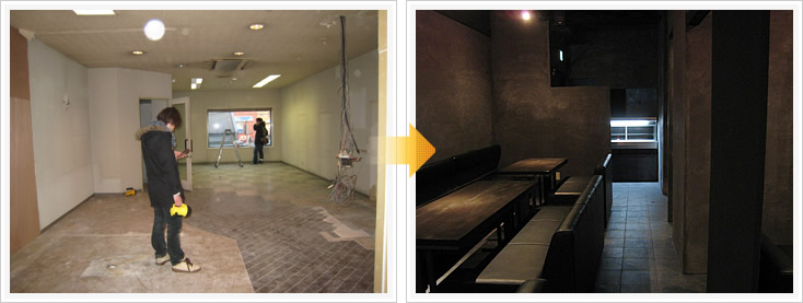 olta BAR テーブル席