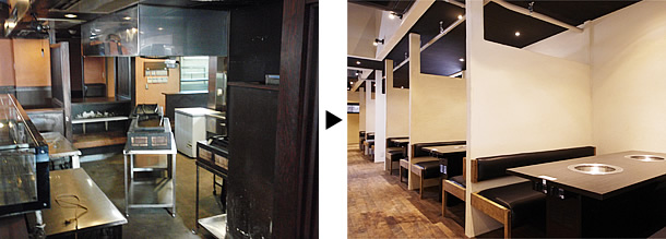 焼肉龍王館 合川店 テーブル席 半個室席