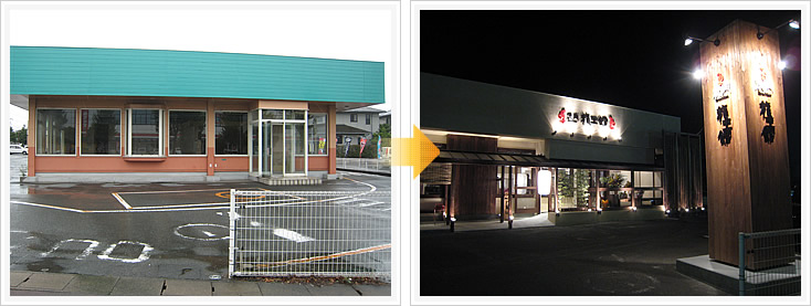 炭火焼肉「龍王館」上津店 外観