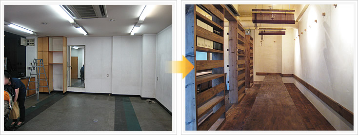 店内テーブル席