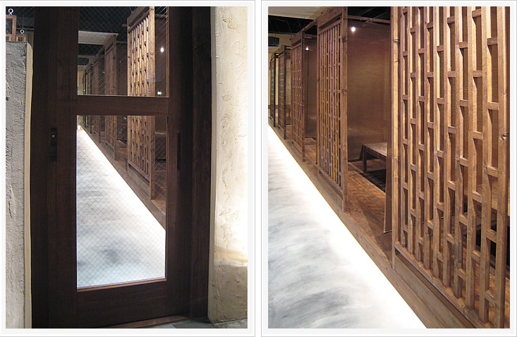 小桃園エントランスと店内