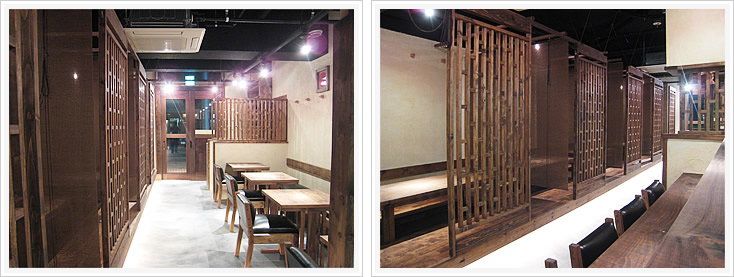 小桃園カウンター席