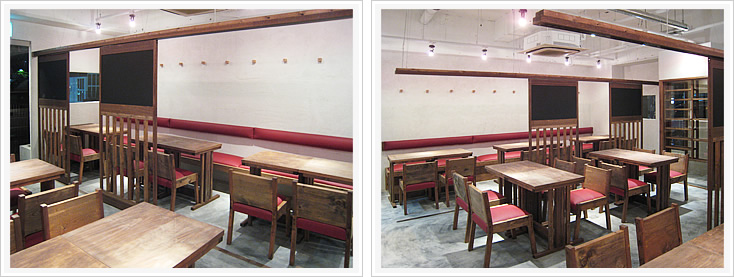 カジュアルフレンチ グランドパルメ店内テーブル席2