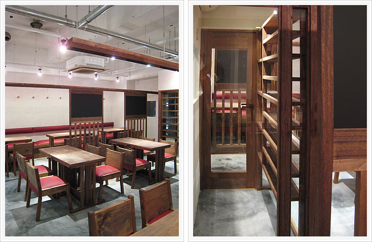 カジュアルフレンチ グランドパルメ店内テーブル席3