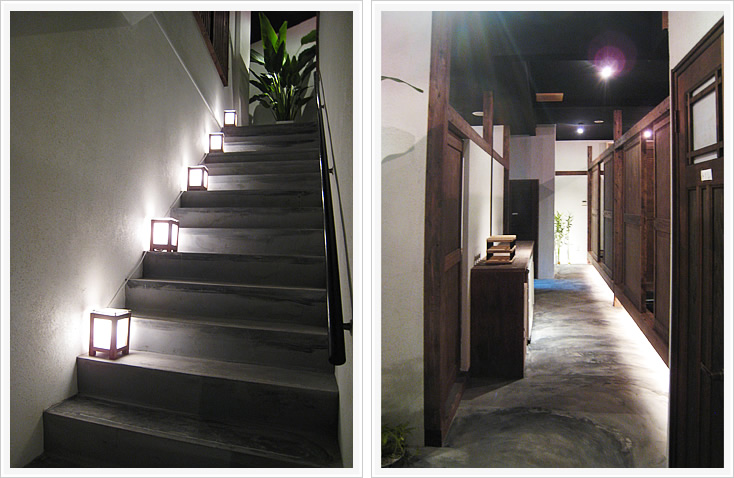 居酒屋豆腐料理一丁一心 階段2階回廊