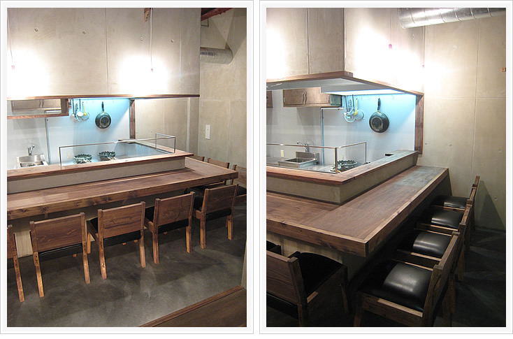 焼鳥 鳥里庵 カウンターテーブル