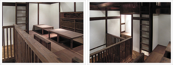 居酒屋・焼鳥まろばし二階席とエントランス