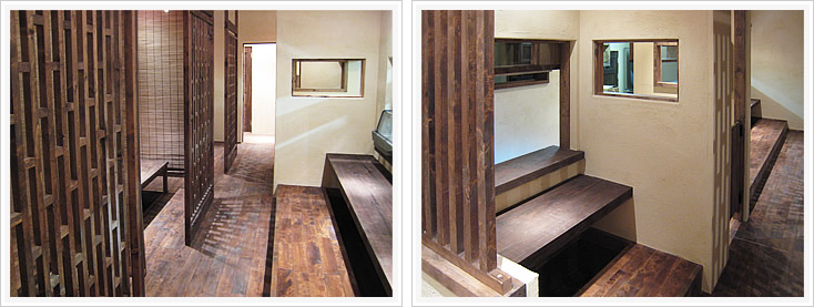 なわた屋テーブル席とカウンター席