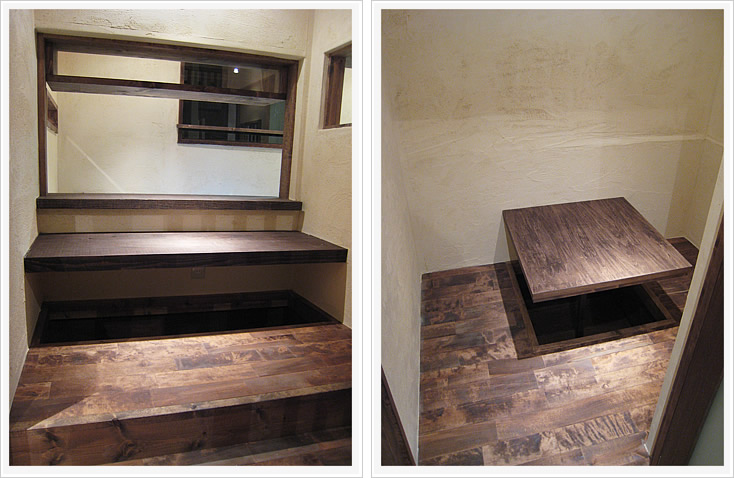 なわた屋半個室カウンター席と個室