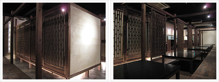 居酒屋「串と魚 にぎわい」 テーブル席