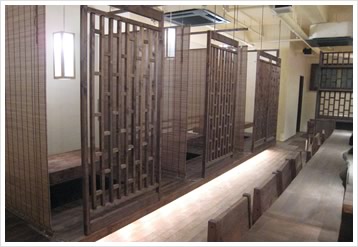 有機野菜と旬の魚 よしむら店舗施工事例1